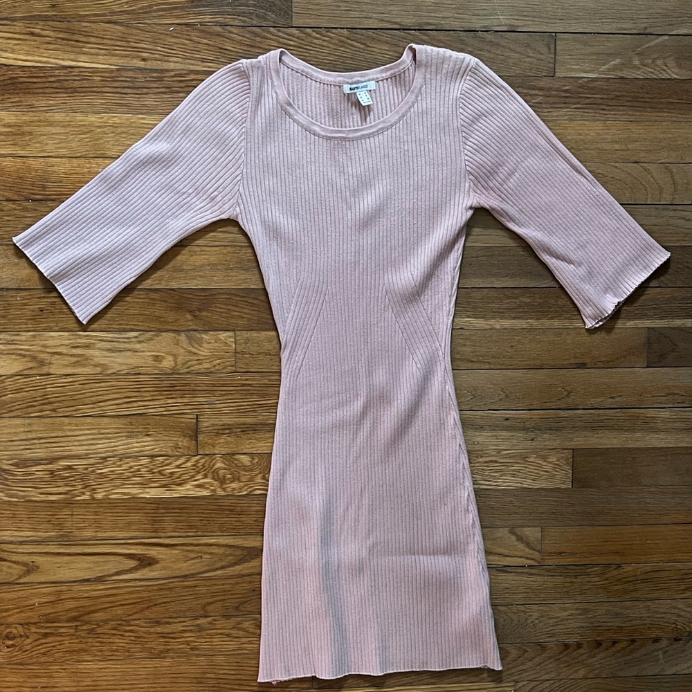 Pink sweater dress from Spain